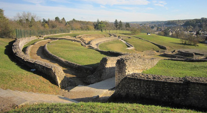 Le théâtre romain. Crédit photo : musée d'Argentomagus