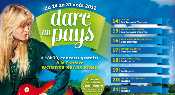 Des concerts gratuits dans huit communes de l'Indre.