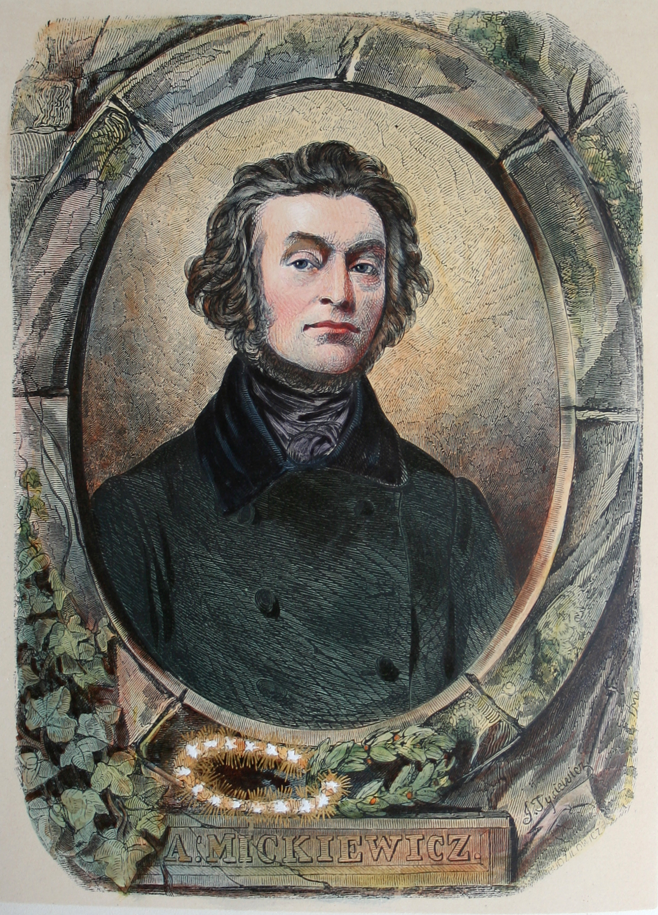 Adam Mickiewicz, dans Konrad Wallenrod i Grażyna, Paris, 1851 (château de Montrésor)
