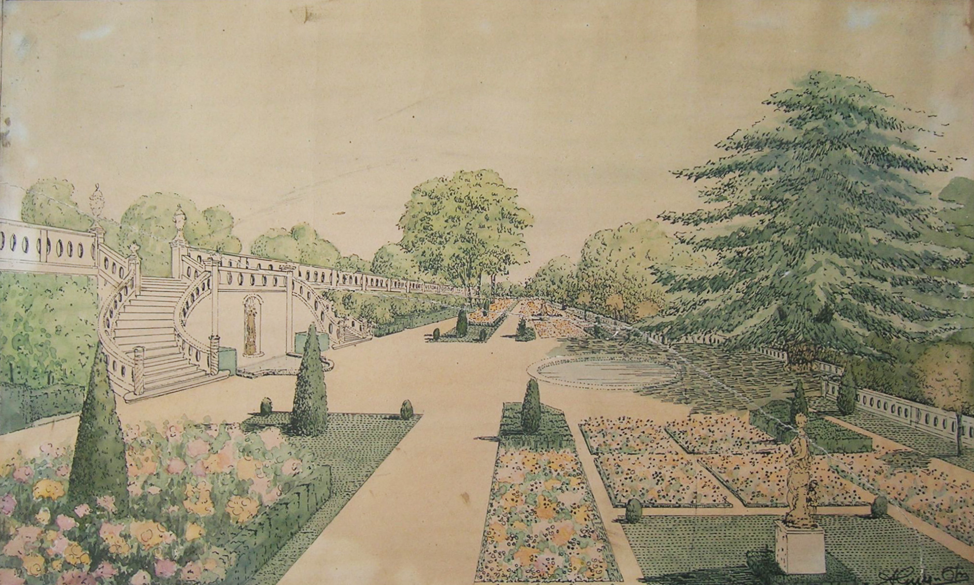 Les jardins de la duchesse (au sud de la cour d’honneur)