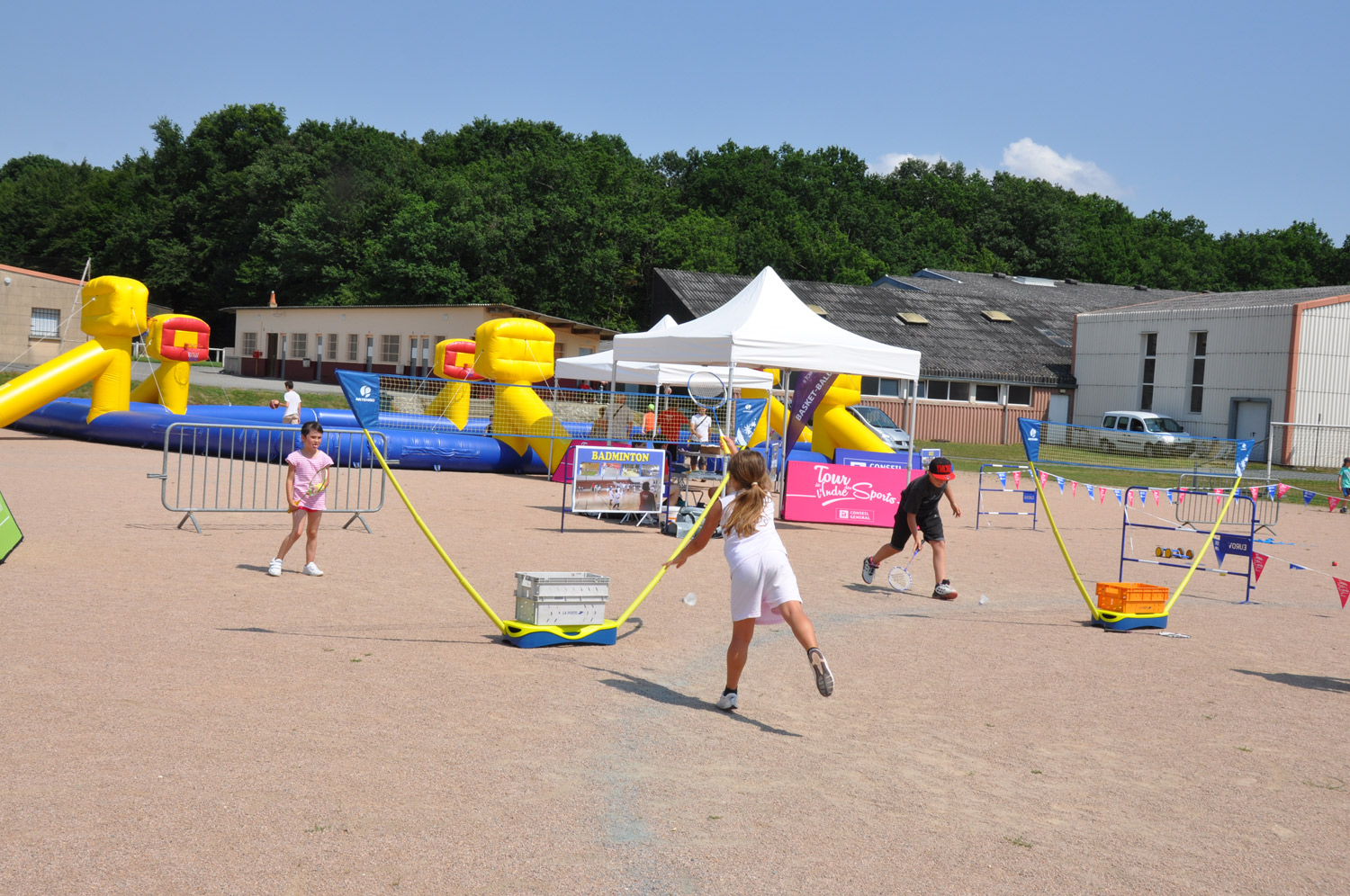 Badminton à l'essai