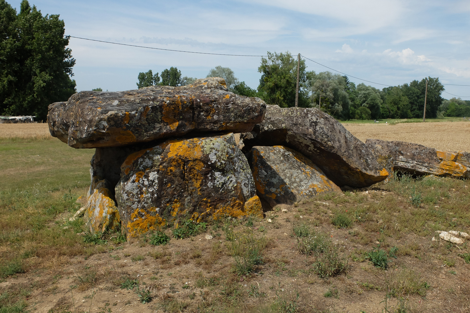 Liniez : dolmen de la Pierre Levée ©CD36 JF Lacou