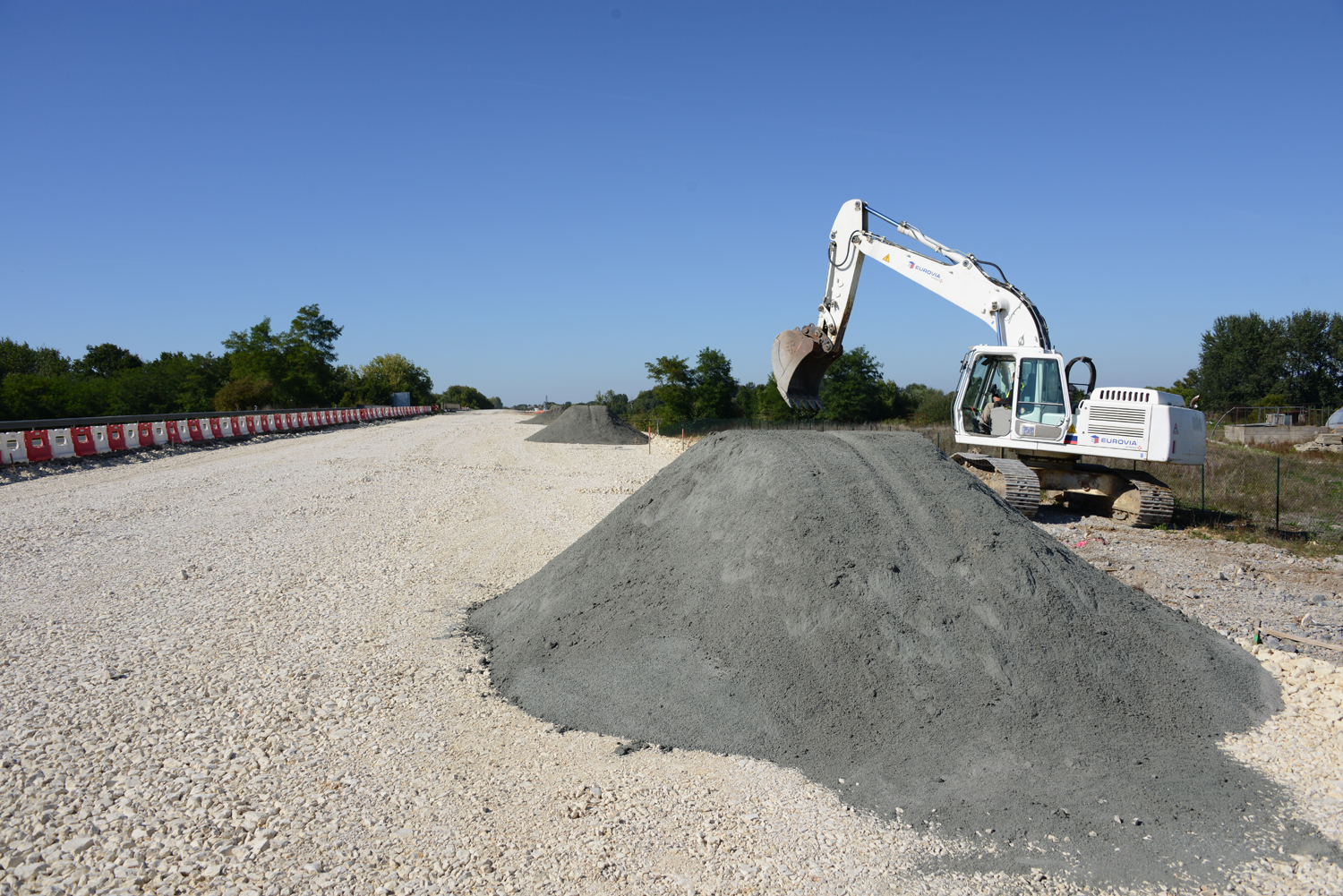 Des tonnes de remblai sont nécessaires