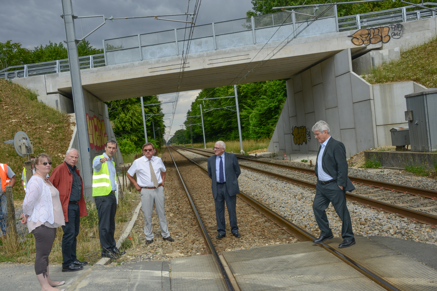L'ouvrage d'art qui a permis la suppression du passage à niveau de Montierchaume
