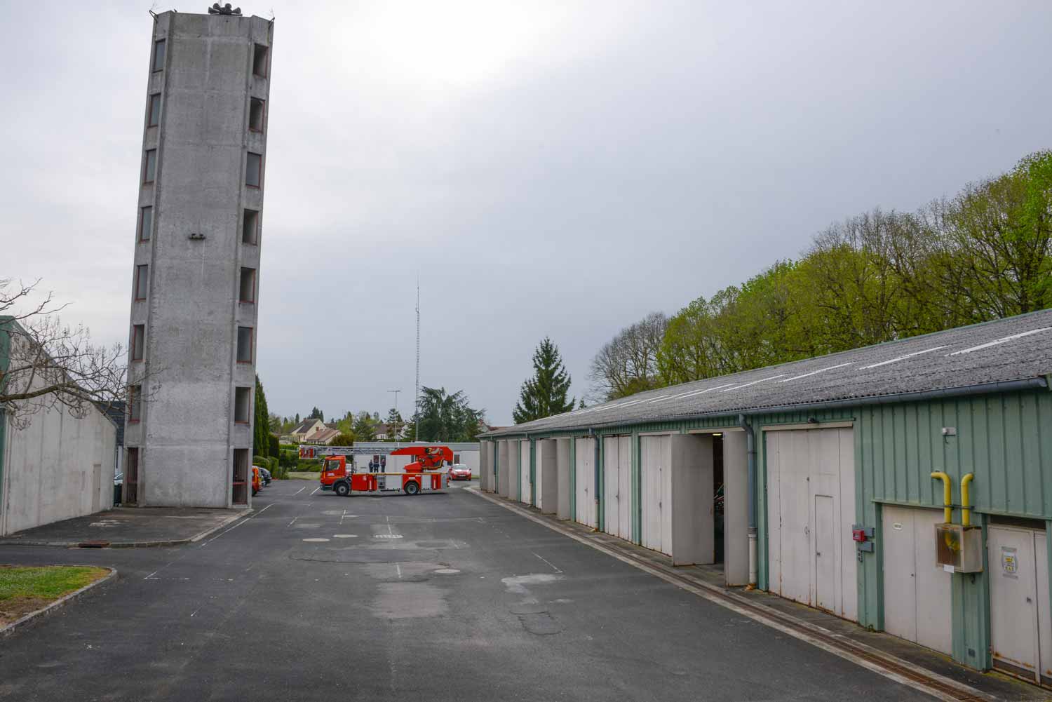 Vue générale du centre de secours actuel