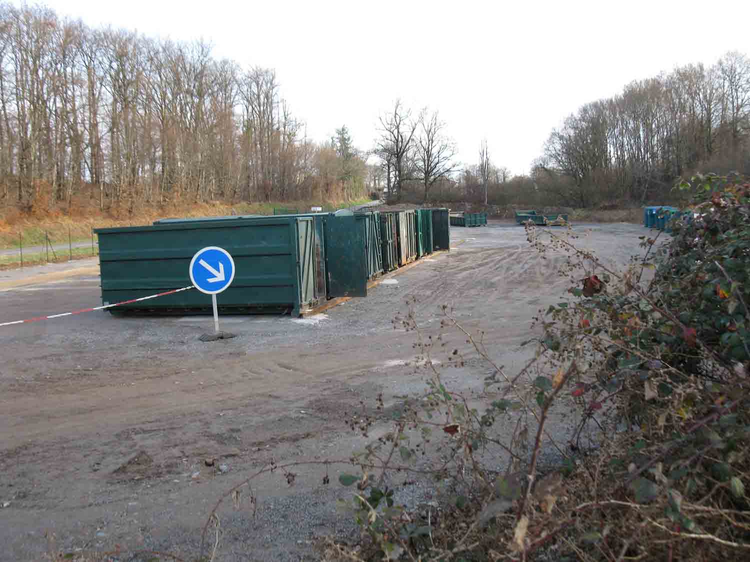 Déchèterie provisoire de Champrue © Benoit Fragnet