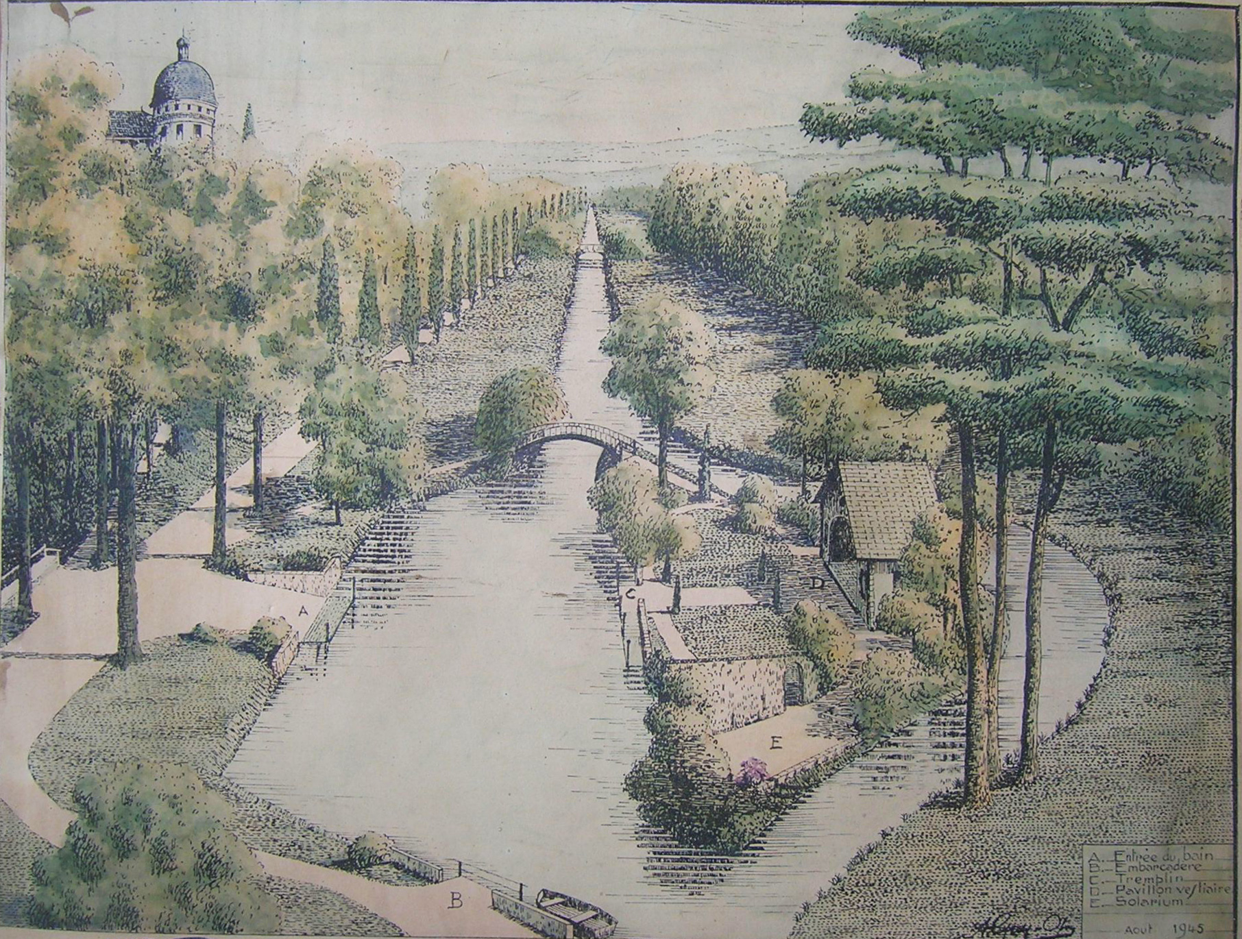 Piscine aménagée sur le Nahon