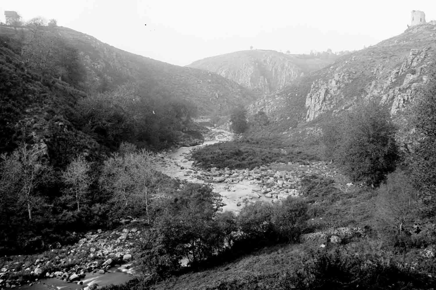 Vue de la Sedelle par le marquis de Clugny (début XXème siècle, Musée de la Vallée de la Creuse, Éguzon)
