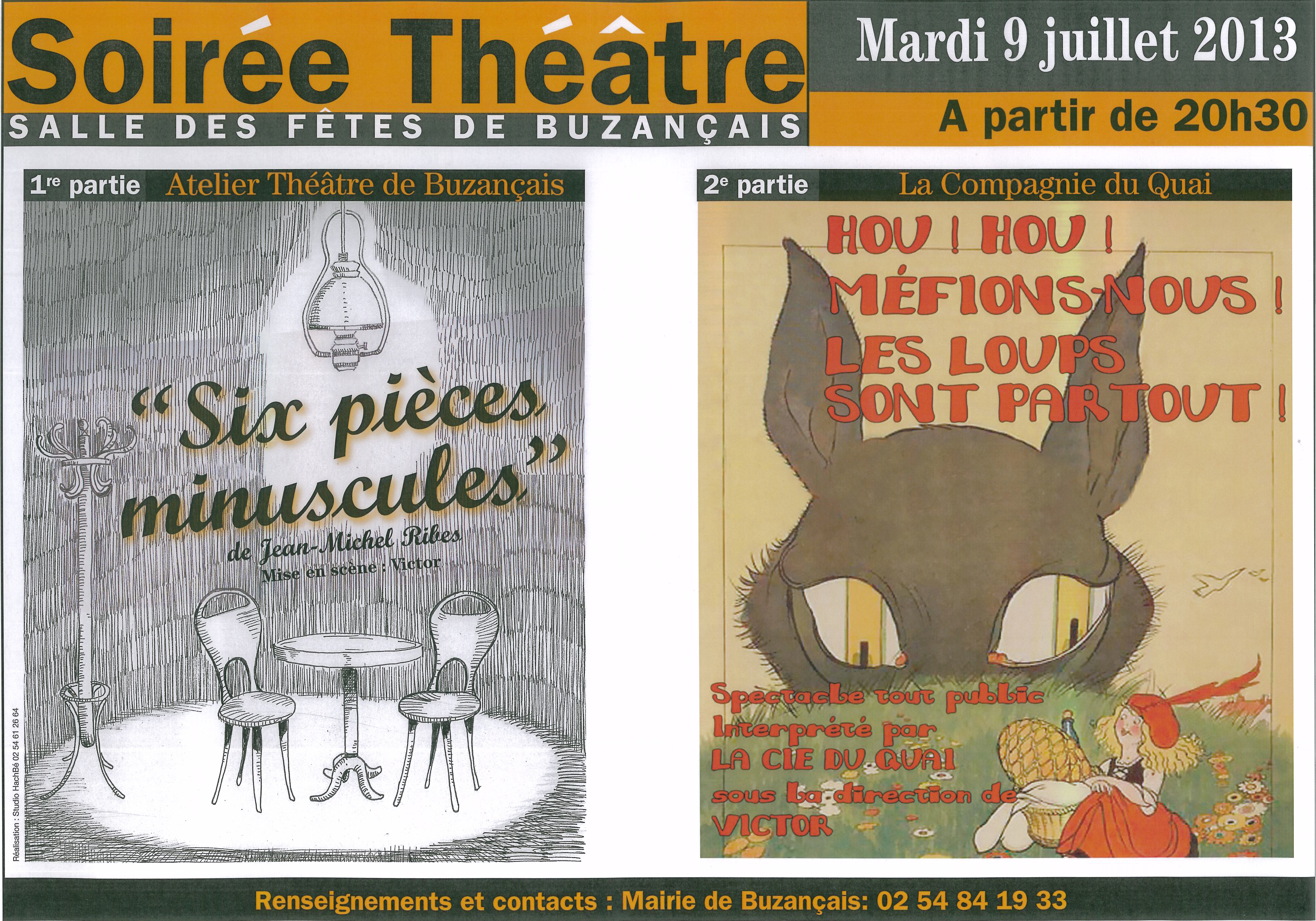 Affiche Soirée Théâtre à Buzançais © DR