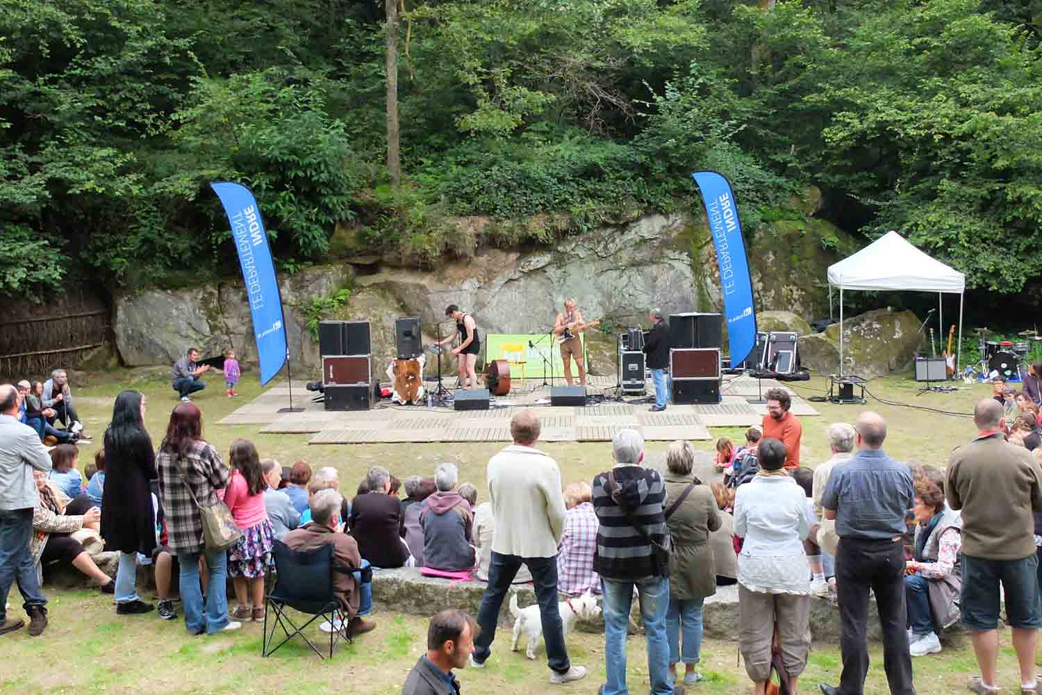 Belle affluence au théâtre de verdure