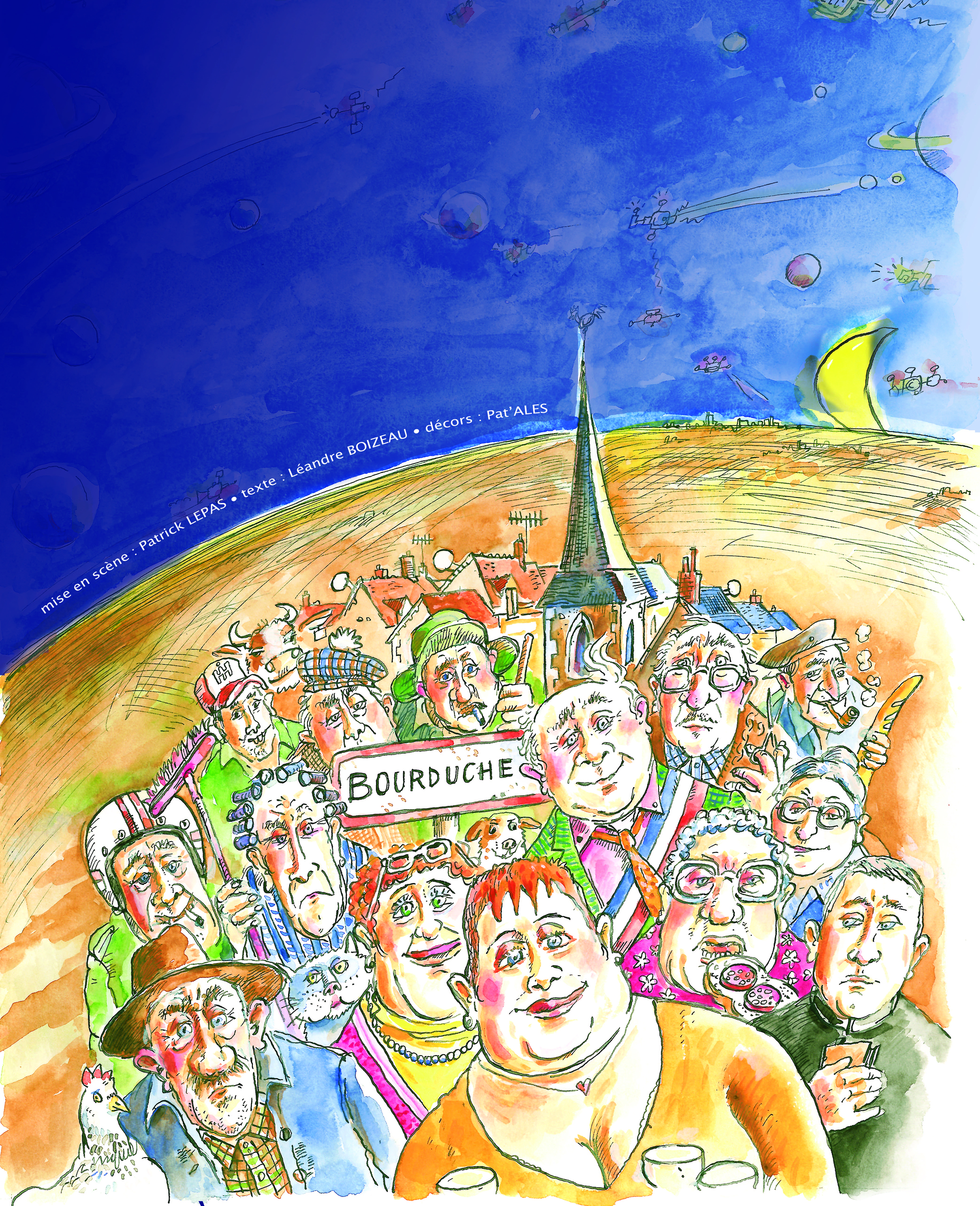 Visuel Bourduche - Illustration : Christian Hirlay