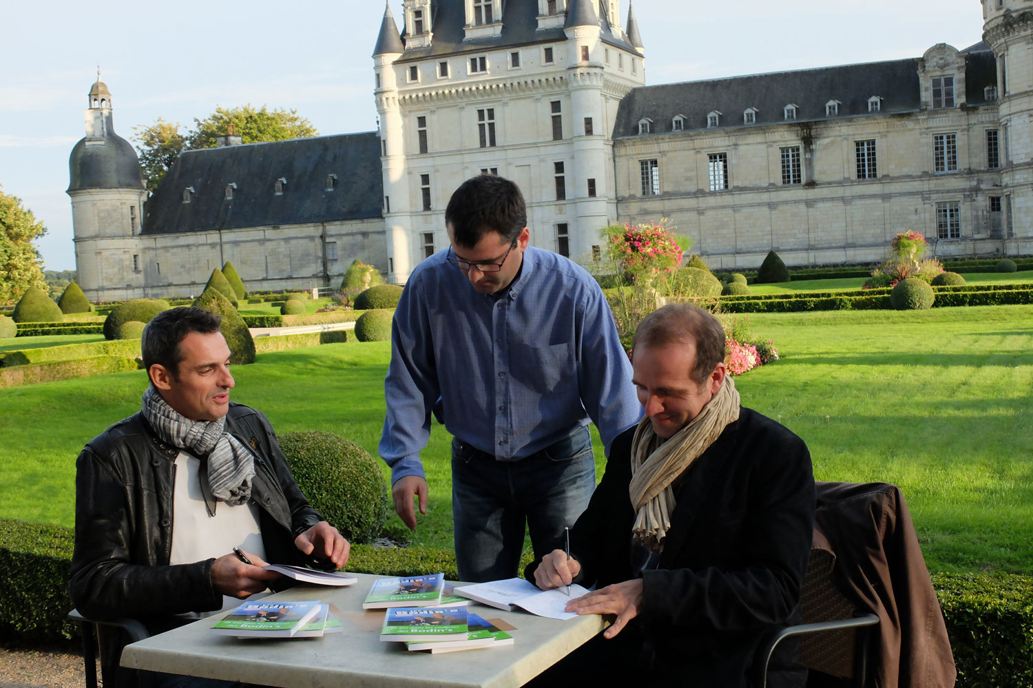 Vincent Dubois (Maria Bodin), Christophe Gervais (Auteur) et Jean-Christian Fraiscinet (Christian Bodin).