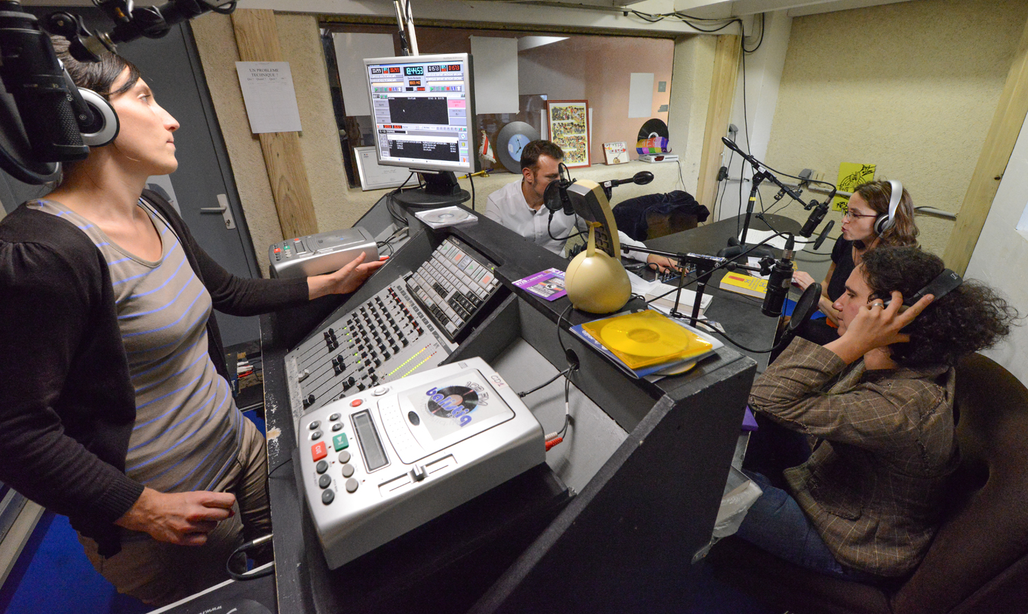 Le studio de Radio Balistiq