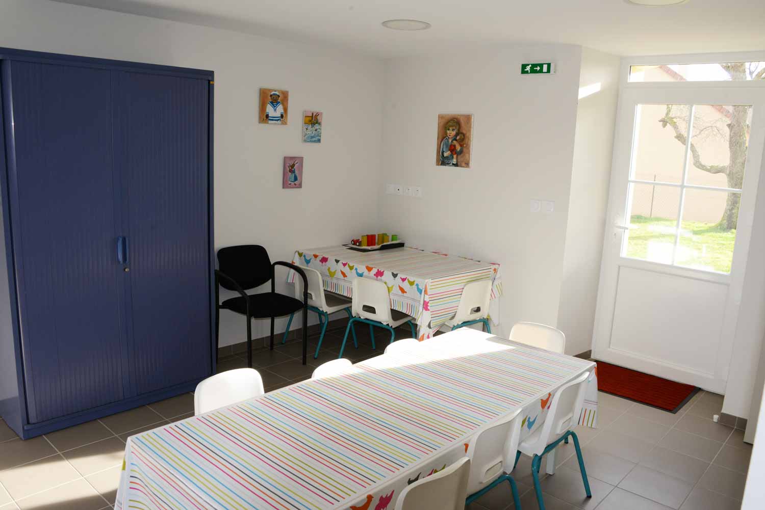 Une des deux salles ou se déroulent les activités des enfants