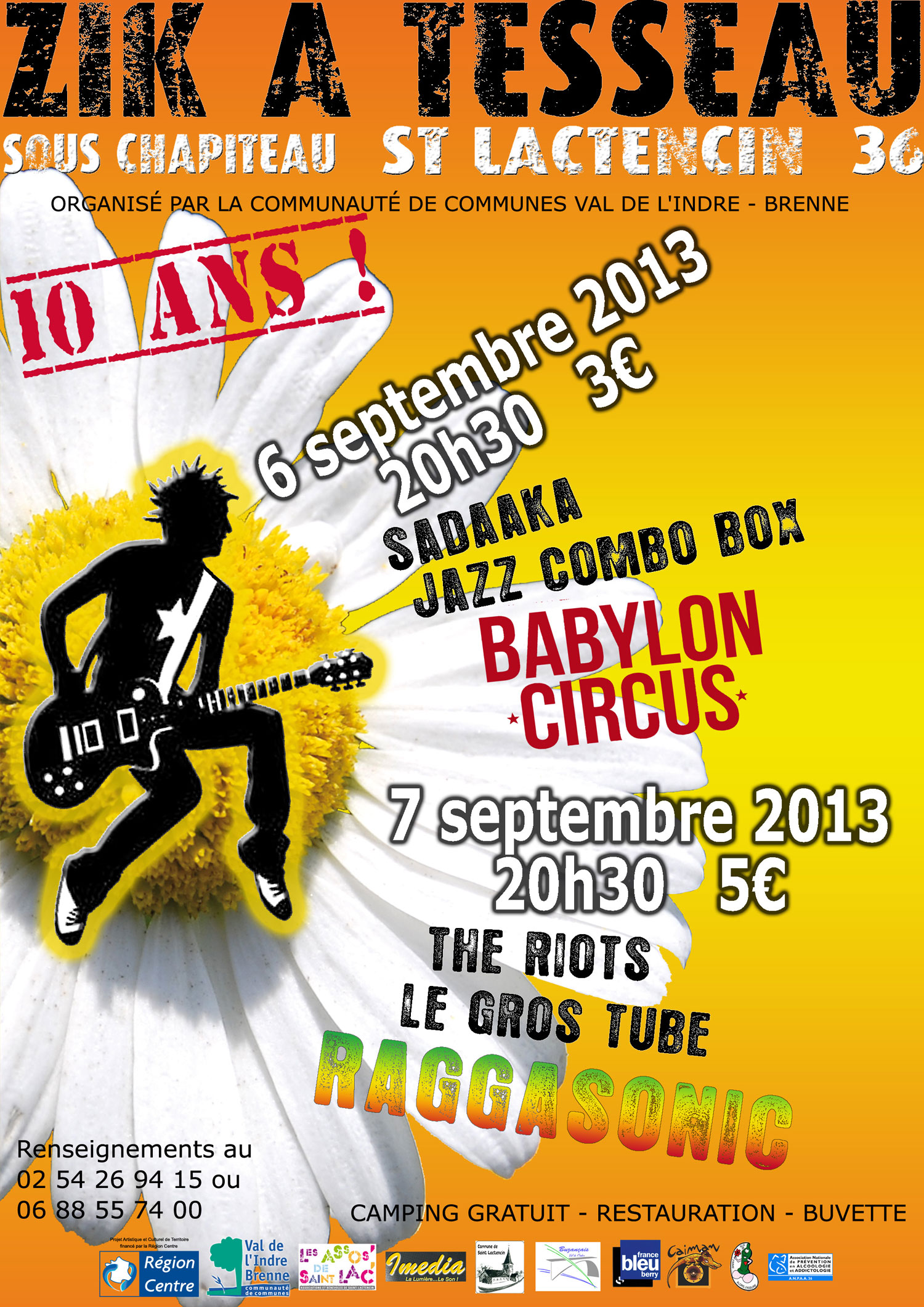Affiche 2013 Zik à Tesseau
